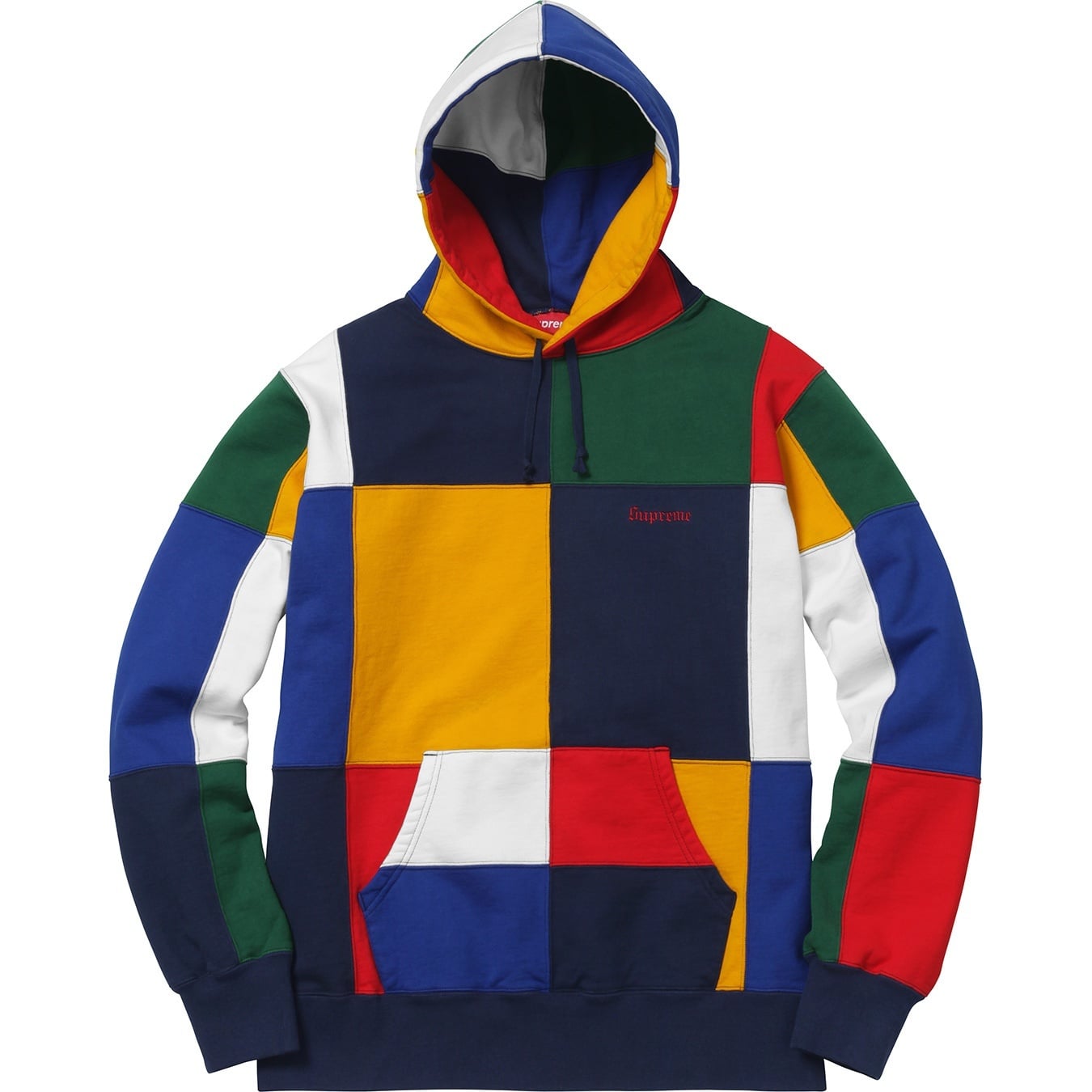 Patchwork Hooded Sweatshirt view 2